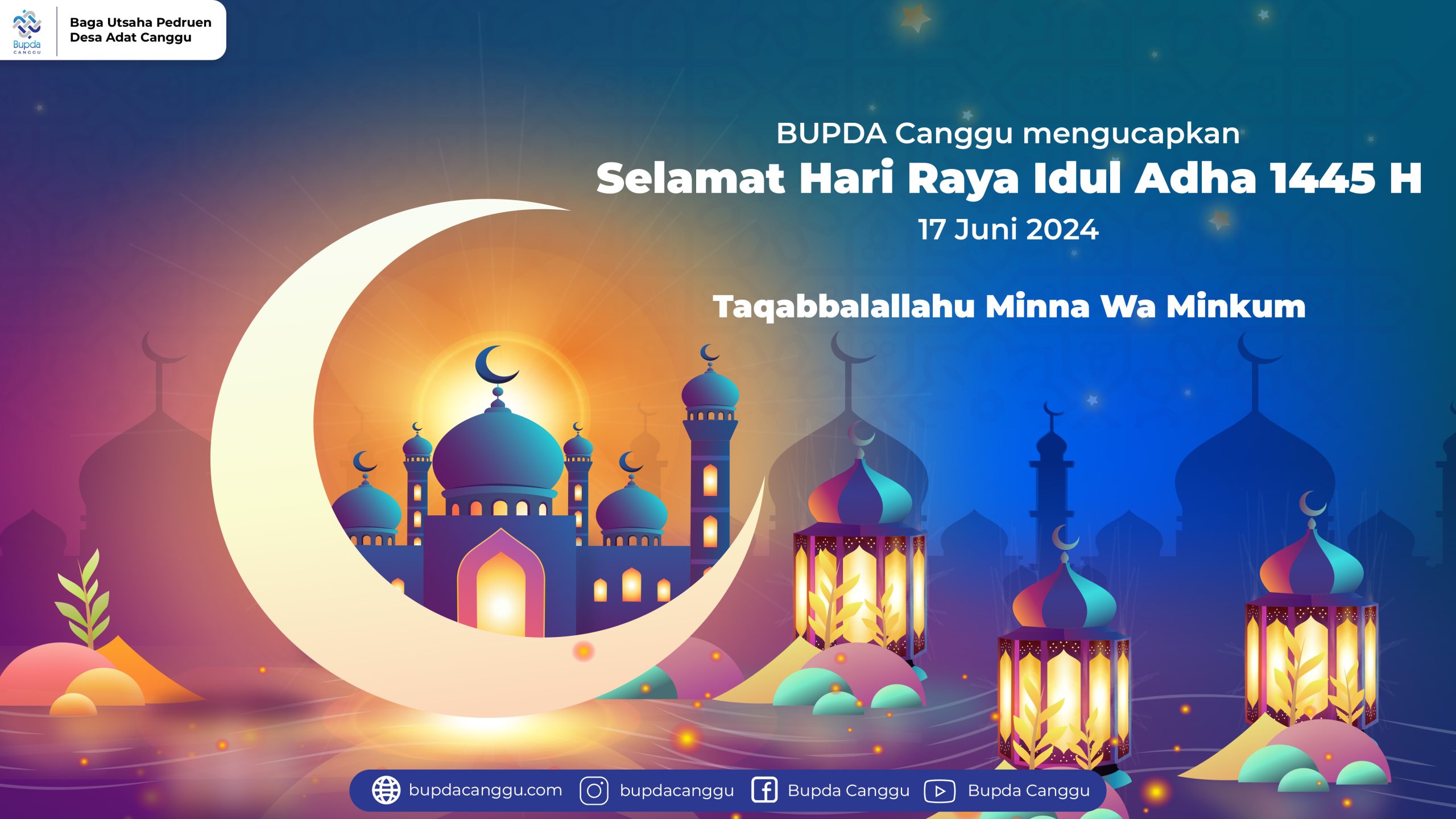 BUPDA Canggu: Selamat Hari Raya Idul Adha 2024 (1445 H)!
